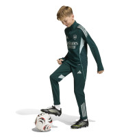 Pantalon d'entraînement adidas Arsenal 2025-2026 pour enfants vert foncé gris