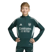 adidas Arsenal Trainingstrui 1/4-Zip 2025-2026 Kids Donkergroen Grijs