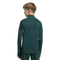 adidas Arsenal Trainingspak 1/4-Zip 2025-2026 Kids Donkergroen Grijs