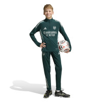 adidas Arsenal Trainingstrui 1/4-Zip 2025-2026 Kids Donkergroen Grijs