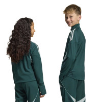 adidas Arsenal Trainingstrui 1/4-Zip 2025-2026 Kids Donkergroen Grijs