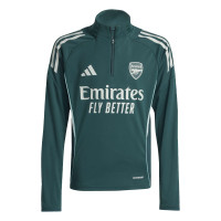 adidas Arsenal Trainingstrui 1/4-Zip 2025-2026 Kids Donkergroen Grijs