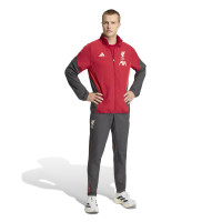 adidas Liverpool Presentatie Trainingsbroek 2025-2026 Grijs Rood Zilver