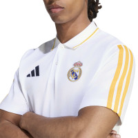 Polo adidas Real Madrid DNA 2026-2027 blanc orange bleu foncé