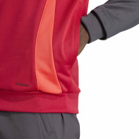 adidas Liverpool Track Trainingspak Hooded 2025-2026 Rood Grijs Zilver