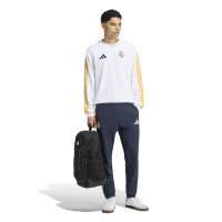 adidas Real Madrid DNA Crew Sweater 2026-2027 Wit Oranje Donkerblauw