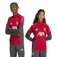 adidas Liverpool Haut d'Entraînement 2025-2026 Enfants Rouge Gris