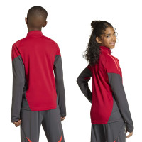 adidas Liverpool Haut d'Entraînement 2025-2026 Enfants Rouge Gris