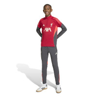 adidas Liverpool Trainingspak 1/4-Zip 2025-2026 Kids Rood Grijs Zilver