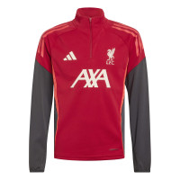 adidas Liverpool Haut d'Entraînement 2025-2026 Enfants Rouge Gris