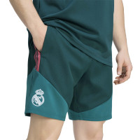 Pantalons d'entraînement tissés adidas Real Madrid 2026-2027 Vert foncé, rose et blanc
