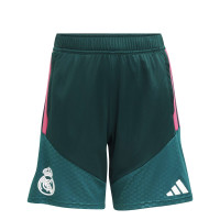 adidas Real Madrid Trainingsbroekje 2026-2027 Kids Donkergroen Roze Wit