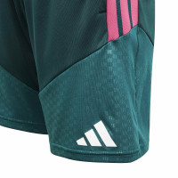 adidas Real Madrid Trainingsbroekje 2026-2027 Kids Donkergroen Roze Wit