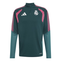 Haut d'entraînement adidas Real Madrid 1/4-Zip 2026-2027 Vert foncé, rose, blanc