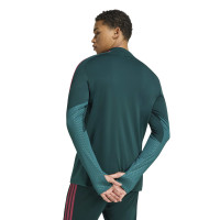 Haut d'entraînement adidas Real Madrid 1/4-Zip 2026-2027 Vert foncé, rose, blanc