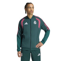 Survêtement de présentation adidas Real Madrid 2026-2027 vert foncé rose blanc