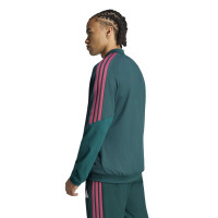 Survêtement de présentation adidas Real Madrid 2026-2027 vert foncé rose blanc