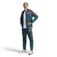 adidas Real Madrid Presentatie Trainingsjack 2026-2027 Donkergroen Roze Wit