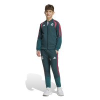 adidas Real Madrid Presentatie Trainingsjack 2026-2027 Kids Donkergroen Roze Wit