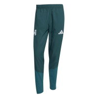 Pantalon d'entraînement adidas Real Madrid Presentation 2026-2027, vert foncé, rose, blanc