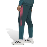 Pantalon d'entraînement adidas Real Madrid Presentation 2026-2027, vert foncé, rose, blanc