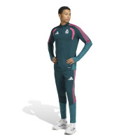 Pantalon d'entraînement adidas Real Madrid 2026-2027 vert foncé rose blanc