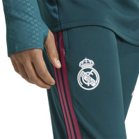 Pantalon d'entraînement adidas Real Madrid 2026-2027 vert foncé rose blanc