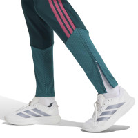 adidas Real Madrid Trainingspak 1/4-Zip 2026-2027 Donkergroen Roze Wit