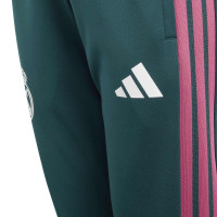 adidas Real Madrid Trainingspak Hooded 2026-2027 Kids Donkergroen Roze Wit