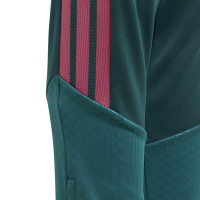 adidas Real Madrid Trainingspak Hooded 2026-2027 Kids Donkergroen Roze Wit