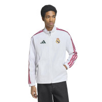 Veste d'entraînement adidas Real Madrid Anthem 2026-2027 blanc violet noir