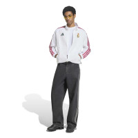 Veste d'entraînement adidas Real Madrid Anthem 2026-2027 blanc violet noir