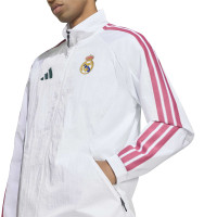 Veste d'entraînement adidas Real Madrid Anthem 2026-2027 blanc violet noir