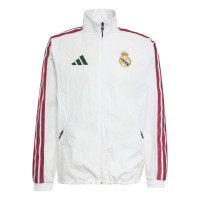 Veste d'entraînement adidas Real Madrid Anthem 2026-2027 blanc violet noir
