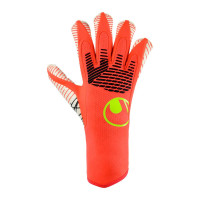 Uhlsport FM Ultragrip Hybrid Gants de Gardien de But Rouge Vif Noir Jaune Vif