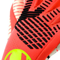 Uhlsport FM Ultragrip Hybrid Gants de Gardien de But Rouge Vif Noir Jaune Vif