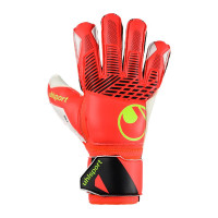 Uhlsport FM Soft Flex Frame Gants de Gardien de But Rouge Vif Noir Jaune Vif
