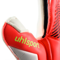 Uhlsport FM Soft Flex Frame Gants de Gardien de But Rouge Vif Noir Jaune Vif