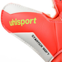 Uhlsport FM Starter Soft Gants de Gardien de But Rouge Vif Noir Jaune Vif