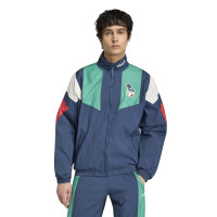 adidas Italië EQT Trainingsjack Donkerblauw Groen Wit Rood