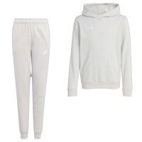 Survêtement à capuche adidas Entrada 26 pour Enfants, gris et blanc