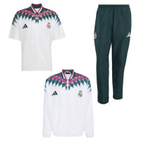 Ensemble complet adidas Real Madrid Stadium 2026-2027 blanc vert foncé noir