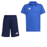 Ensemble d'entraînement adidas Entrada 26 Polo pour Enfants, bleu et blanc