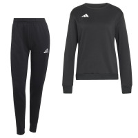 adidas Entrada 26 Crew Sweater Joggingpak Dames Zwart Wit