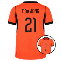 Chemise de maison Nike Netherlands F. De Jong 21 Authentic 2026-2028 pour Enfants
