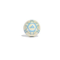 adidas Messi Mini Ballon de Foot Taille 1 Blanc Bleu Clair Doré