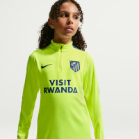 Nike Atletico Madrid Strike Trainingstrui 1/4-Zip 2026-2027 Kids Neongroen Donkerblauw