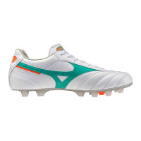 Mizuno Morelia II Pro Gras Voetbalschoenen (FG) Wit Groen Oranje