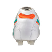Mizuno Morelia II Pro Gras Voetbalschoenen (FG) Wit Groen Oranje