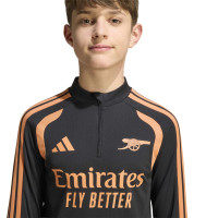 adidas Arsenal Trainingstrui 1/4-Zip 2026-2027 Kids Zwart Oranje